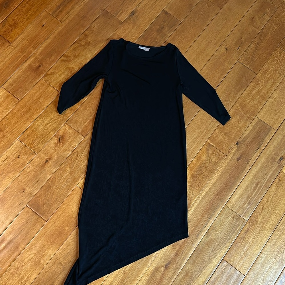 Chicos black asymmetrical dress
